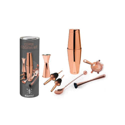 Beaumont Home Bar Accessories Copper Finish Professional 8 Piece Cocktail Kit