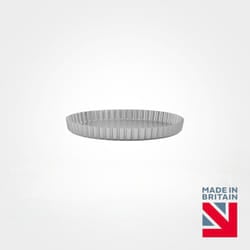 Mermaid Silver Anodised Fluted Flan Tin, 7"