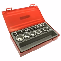 TengTools 03570207 Socket set 17 Double Hexagon 1/2 Inner rectangle - Additional view 5