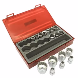 TengTools 03570207 Socket set 17 Double Hexagon 1/2 Inner rectangle - Additional view 6