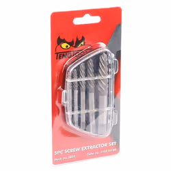 Bolt Extractor Set; TengTools; 5 2.8 mm, 3.5 mm, 4.0 mm, 6.35 mm, 7.5 mm