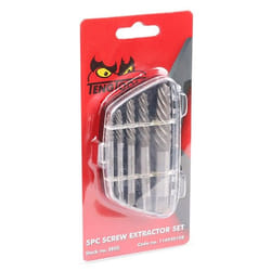 TengTools 116930108 Bolt Extractor Set 5 2.8 mm, 3.5 mm, 4.0 mm, 6.35 mm, 7.5 mm
