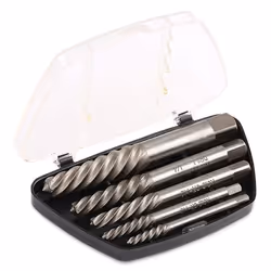 TengTools 116930108 Bolt Extractor Set 5 2.8 mm, 3.5 mm, 4.0 mm, 6.35 mm, 7.5 mm