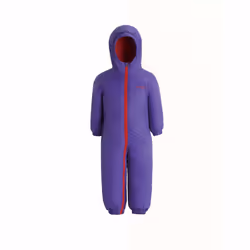 Regatta Kids Splosh III Waterproof & Breathable Insulated All-In-One Outdoor Rain Suit,Blue,Size 6-12 Month