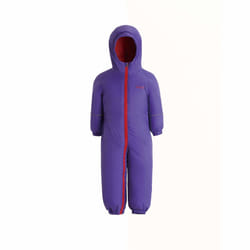 Regatta Kids Splosh III Waterproof & Breathable Insulated All-In-One Outdoor Rain Suit,Blue,Size 6-12 Month