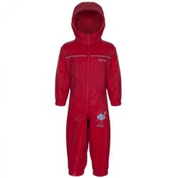 Regatta Great Outdoors Childrens Toddlers Puddle IV Waterproof Rainsuit - 6-12m, Pepper