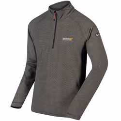 Regatta Great Outdoors Mens Montes Fleece Top - S, Light Steel
