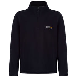 Regatta Great Outdoors Childrens/Kids Hot Shot II Half Zip Fleece Top - 7-8 Years, Black/Black