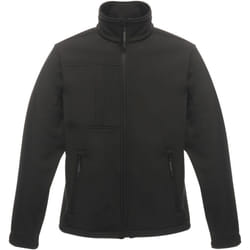 ) Regatta Professional Mens Octagon II Warm Three Layer Softshell Jacket - Black / Black, XXL - Chest 46-48" (117-122cm