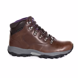 Regatta Great Outdoors Womens/Ladies Bainsford Waterproof Hiking Boots - 7 UK, Chestnut/Alpine Purple