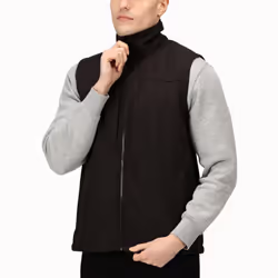 Regatta Professional Mens Flux Warm Outdoor Softshell Bodywarmer Gilet - Black - M, Black