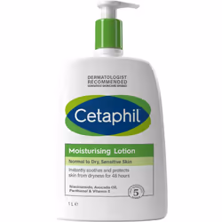 Face & Body Moisturiser, 1L, Moisturising Lotion For Normal To Dry, Sensitive Skin, With Niacinamide & Vitamin E