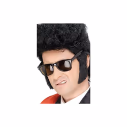 Smiffy's Sideburns Teddy Boy - Black -  sideburns teddy boy black smiffys dress fancy self adhesive