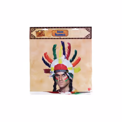 Smiffys Unisex Native American Inspired Headdress - indian headdress fancy mens native costume accessory feather