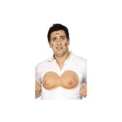 Smiffy's Adults Boobs, Flesh Colour, One Size, Eva, 507 -  boobs large fancy dress hen night mens stag costume accessory party fake