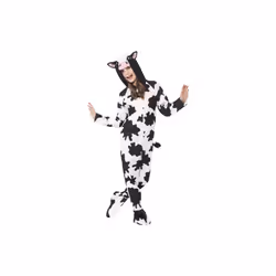 Smiffy's Children's Unisex All In One Cow Costume, Jumpsuit With Tail And Ears, -  costume cow fancy dress boys girls animal  ...