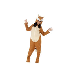 Smiffy's Children's Unisex All In One Fox Costume, Jumpsuit With Tail And Ears, -  costume fox fancy dress book animal kids week mr day childrens