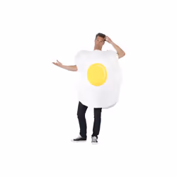 Smiffy's Adult Unisex Egg Costume, Printed Tabard, Funny Side, Serious Fun, One - smiffys adult unisex egg costume printed t ...