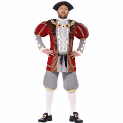 Henry VIII Deluxe Costume, Chest 42"-44", Leg Inseam 33"