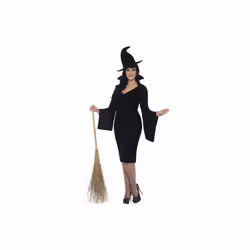 Smiffy's Adult Women's Witch Costume, Dress And Hat, Legends Of Evil, - dress witch costume fancy size ladies halloween curv ...