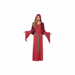 Smiffy's Adult Women's High Priestess Costume, Dress, Attached Belt And Hooded - costume fancy dress priestess ladies high m ...