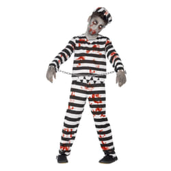 Kids Zombie Convict Prisoner Costume | Halloween - Medium