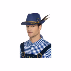 Smiffy's 45400 Authentic Bavarian Oktoberfest Hat (one Size) - oktoberfest hat blue bavarian fancy dress adult traditional m ...