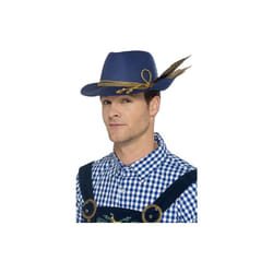 Smiffy's 45400 Authentic Bavarian Oktoberfest Hat (one Size) -  oktoberfest hat blue bavarian fancy dress adult traditional mens accessory german