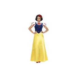 Smiffy's Women's Princess Snow Costume, Dress, Collar And Headband, Wings And -  costume snow princess dress fancy ladies womens white fairytale book