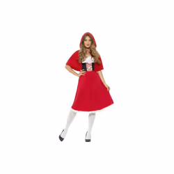 Smiffy's 44686l Red Riding Hood Costume - dress red riding hood costume fancy ladies fairytale book womens adults week outfi ...