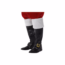 Smiffy's 21419 Unisex Santa Boot Cover (one Size) - Covers Fancy Dress Deluxe -  santa boot covers fancy dress deluxe claus m ...