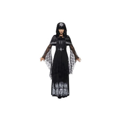 Smiffy's Women's Black Magic Mistress Costume, Dress, Belt And Cape, Legends Of -  costume magic black mistress fancy dress halloween ladies womens
