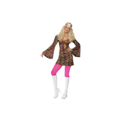 Smiffy's Adult Women's 1960's Cnd Costume, Dress With Bell Sleeves, 60's Groovy -  dress costume fancy 60s 1960s adult hippy womens cnd hippie ladies