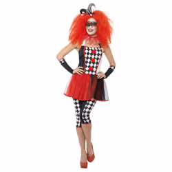 Twisted Harlequin Jester Costume | Halloween - Small