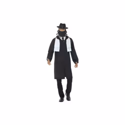 Smiffy's 44689m Rabbi Costume (medium) - rabbi mens fancy dress costume religious jewish adults hat beard outfit