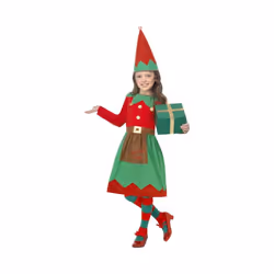 Santa's Little Helper Costume, Large Age 10-12