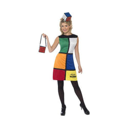 Rubik's Cube Costume  Heanband, UK Dress 8-10