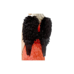 Smiffy's Women's Feather Angel Wings, Black, One Size, 20900 -  angel wings feather black smiffys one size womens