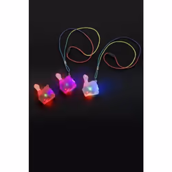 Sucking Thumb Flashing Necklace, Assorted Colours, Light Up