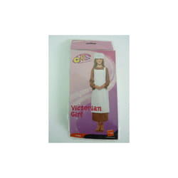 Girls Victorian Maid Apron, Mop & Cap Kit -  victorian apron fancy dress kit girls mop cap costume book maid hat childrens day smiffys