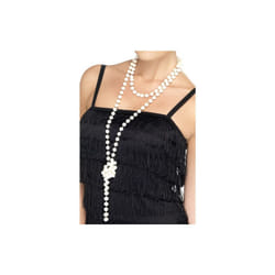 Smiffy's Pearl Necklace, 180cm - Long - Necklace Fancy Dress Costume Accessory -  pearl necklace fancy dress costume accessory flapper long 20s