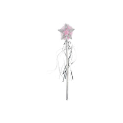 Smiffy's Star Wand Silver Marabou And Tinsel - Fancy Dress Accessory Fairy -  wand star fancy dress accessory fairy smiffys costume