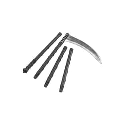 Smiffy's Adult Unisex Grim Reaper Scythe, Black, 4 Ft., Adjustable Size, 24189 -  scythe grim reaper halloween smiffys fancy dress