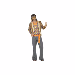 Smiffy's 44680s 60's Singer Costume Male With Top Waistcoat (small) - hippy hippie fancy dress costume mens 60s 70s adults s ...