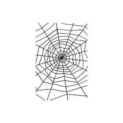 Smiffy's Large Spider Web With Spider - Web Halloween Spider Fancy Dress -  web halloween spider fancy dress spiders party costume accessory black