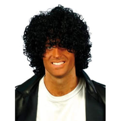 Smiffy'S Afro Wig Black Curly Wet Look