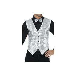 Smiffy's 42938l Sequin Waistcoat (large) - Mens Fancy Dress Carnival Cabaret -  sequin waistcoat mens fancy dress carnival cabaret adults costume
