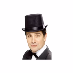 Smiffy's Tales Of Old England Indestructible Topper Hat - Black -  hat fancy dress top indestructible topper tales old englan ...