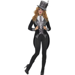 Deluxe Dark Mad Miss Hatter Costume | Halloween - Medium