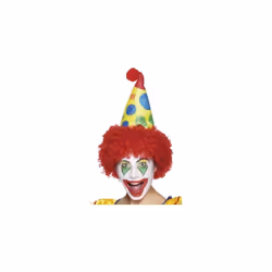 Adult's Fancy Dress Clown Hat Wig - hat clown fancy dress wig costume circus smiffys